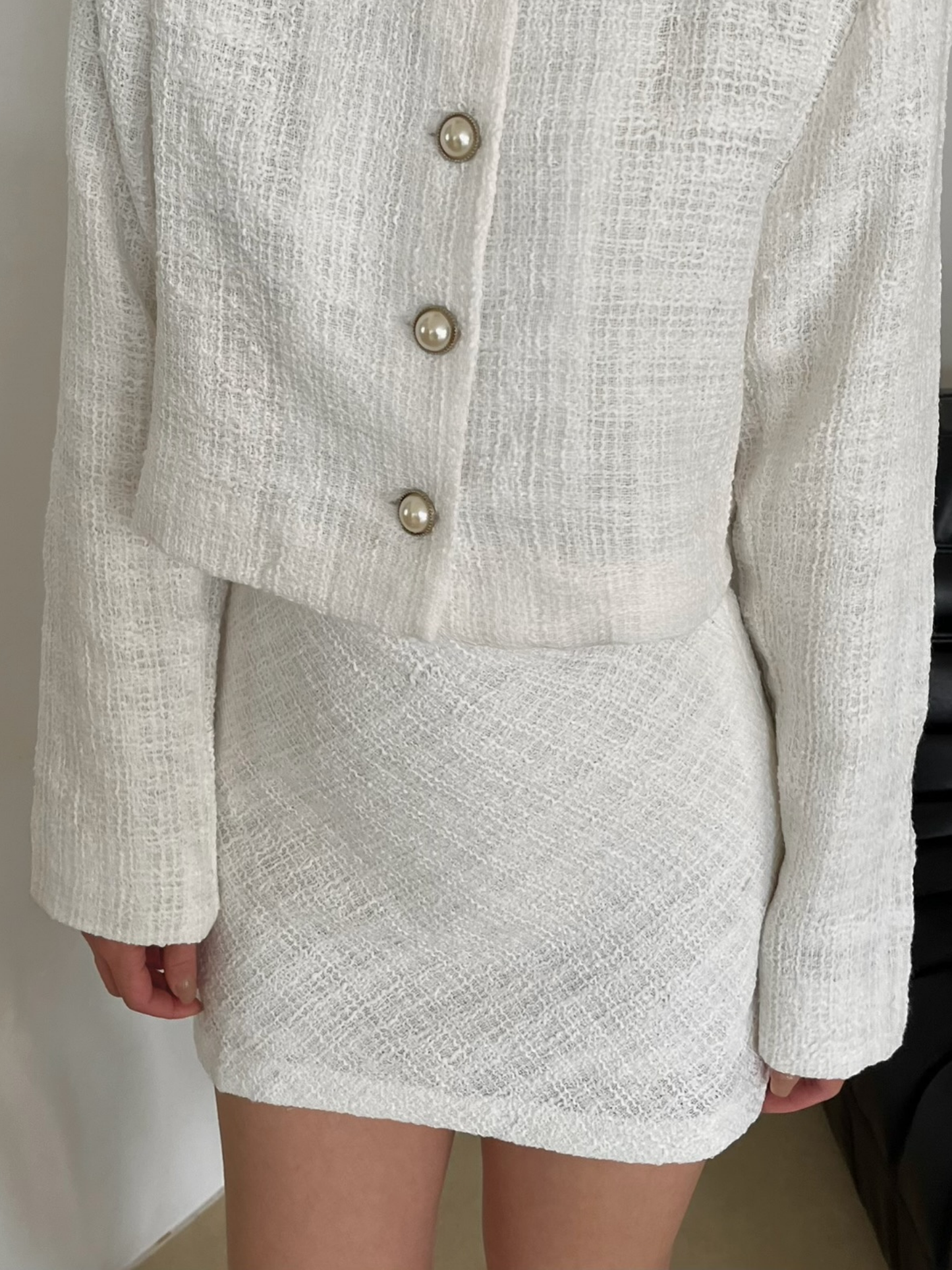 Blanc Skirt - Tweed