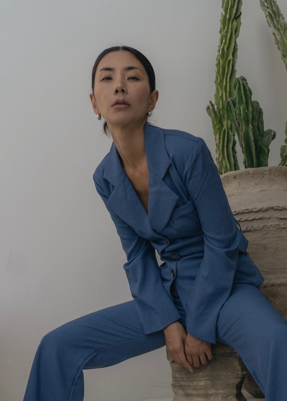 Fawn Blazer Top