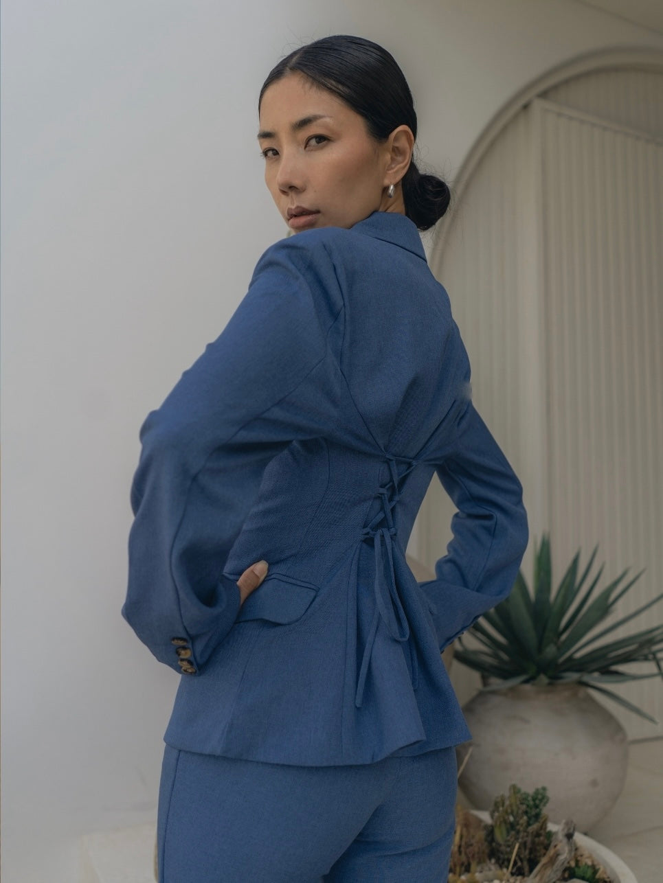 Fawn Blazer Top