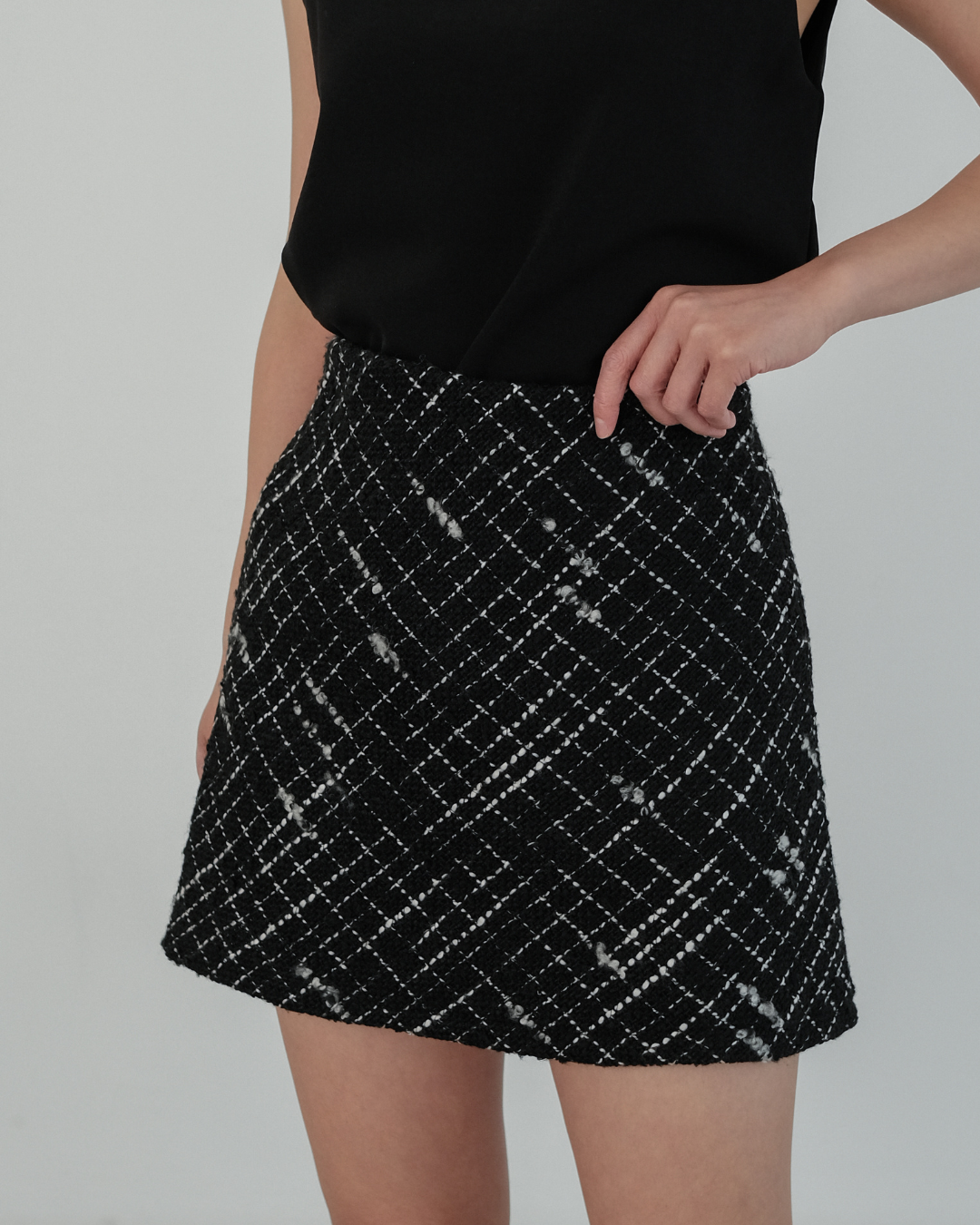 Blanc Skirt - Tweed