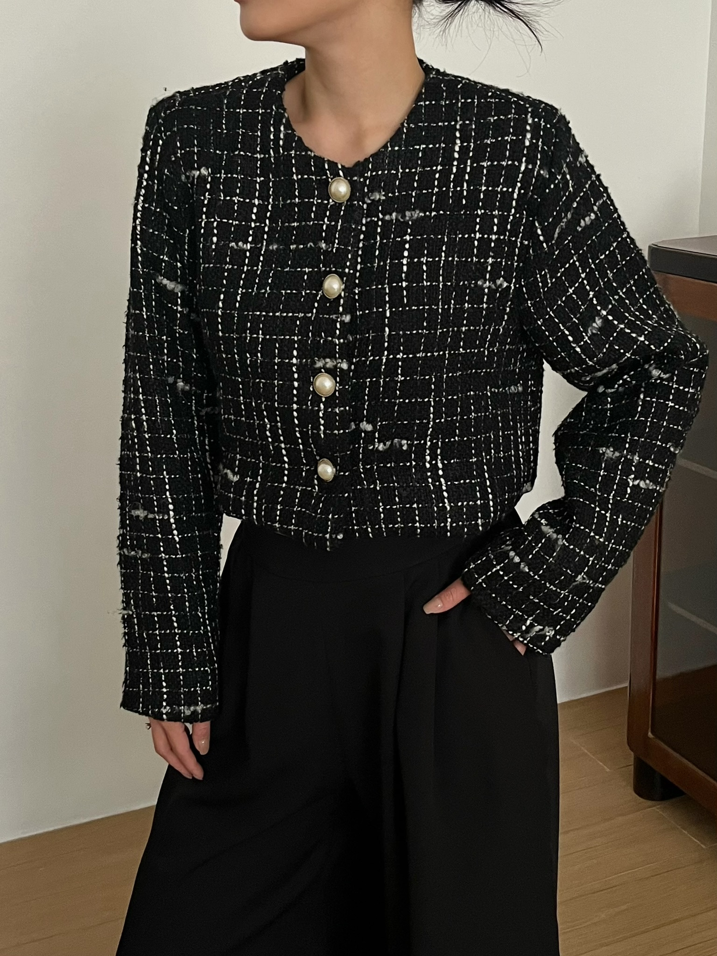 Blanc Blazer - Tweed