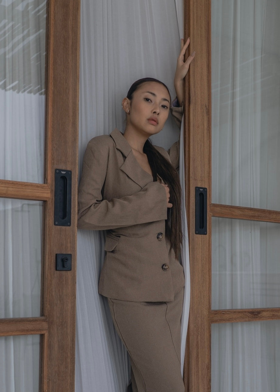 Fawn Blazer Top