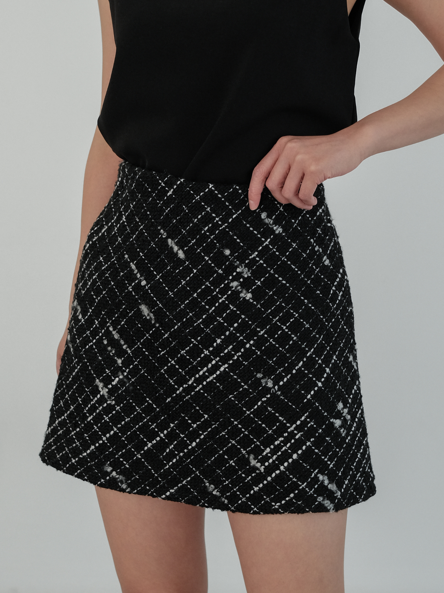 Blanc Skirt - Tweed