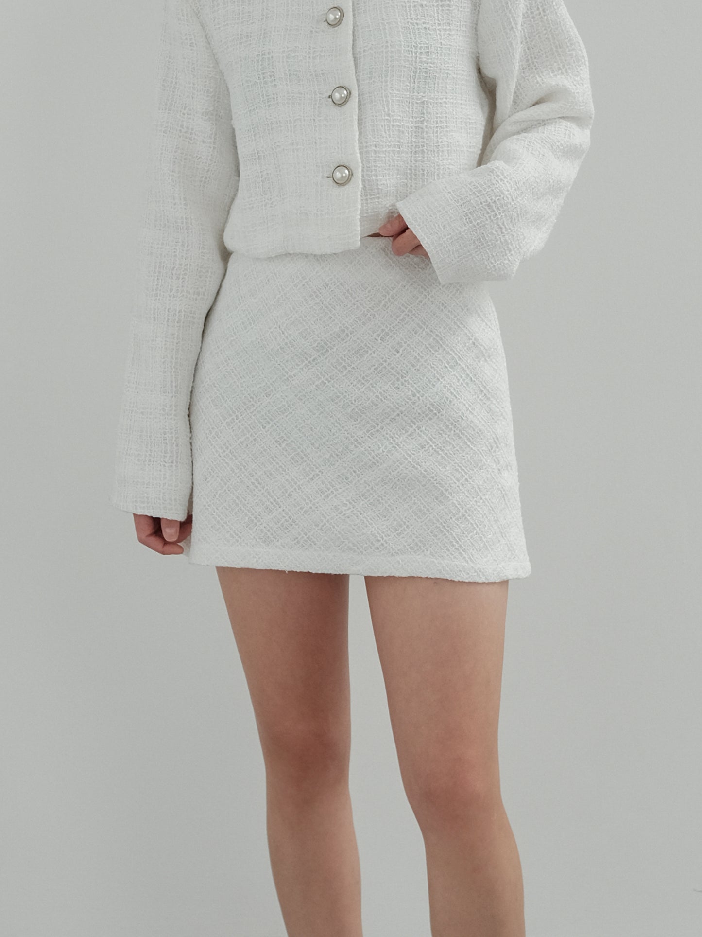 Blanc Skirt - Tweed